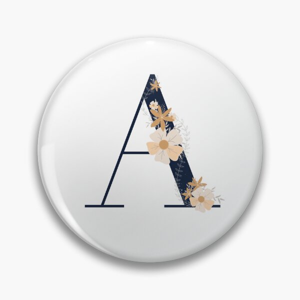 Item preview, Letter A monogram dark blue designed and sold by Bon-mots-jkd.