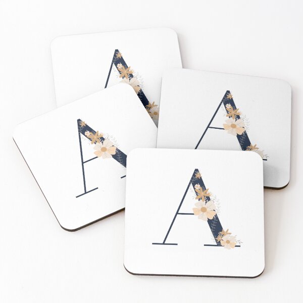 Item preview, Letter A monogram dark blue designed and sold by Bon-mots-jkd.