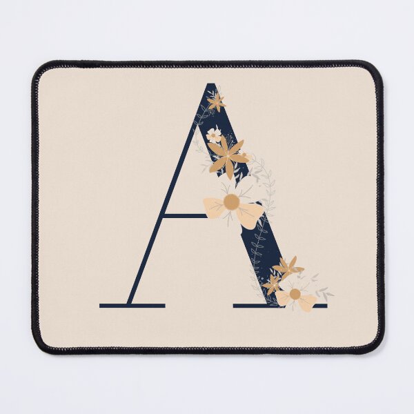 Artikelvorschau, Buchstabe A Monogram dunkelblau entworfen und verkauft von Bon-mots-jkd.