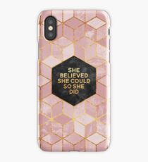 She believed she could so she did iPhone Case