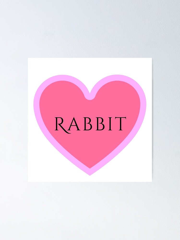 Thumbnail 1 of 3, Poster, I Heart Rabbit designed and sold by Itsheartshop.
