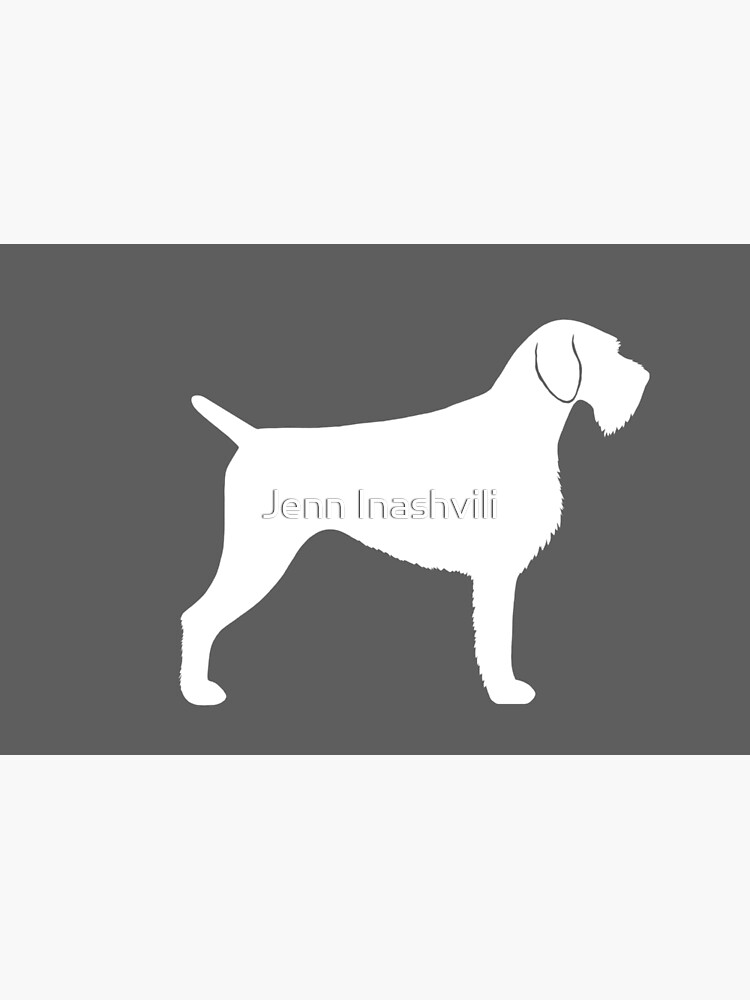 "German Wirehaired Pointer Silhouette(s)" Hardcover Journal for Sale by