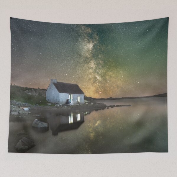 Aperçu de l'œuvre Cabane de pêcheurs à Lough Screebe, Connemara, Co Galway, Irlande créée et vendue par rogerstanger.