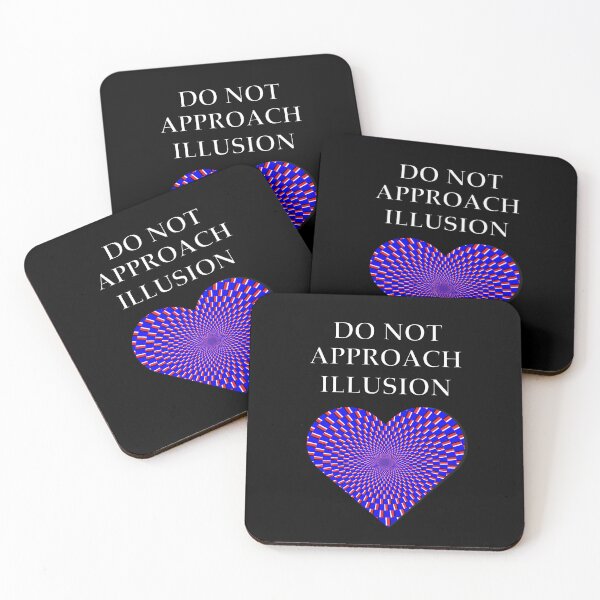 Item preview, Do not approach illusion heart (optical illusions) designed and sold by psycoHTG.
