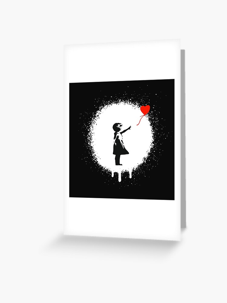 Colorful Spray Paint Stencil Pop Art - Sweep it Under the Carpet Banksy  Maid | Greeting Card