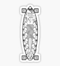 Longboard Paradise T shirt Sticker