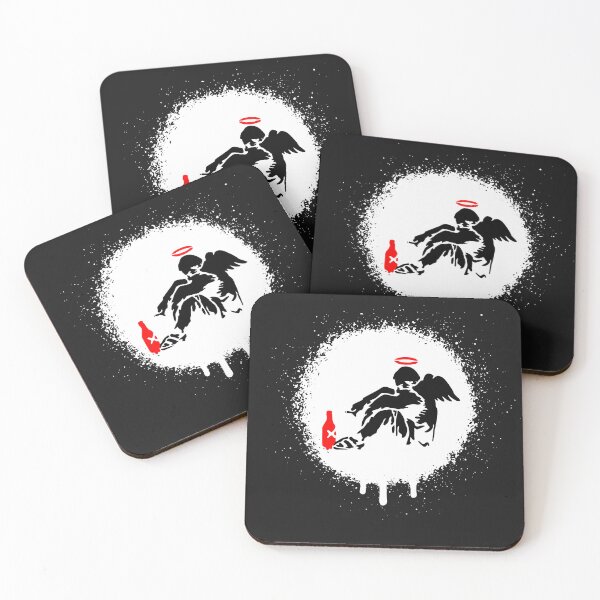 Item preview, Fallen Angel Banksy Stencil Spray Paint Art designed and sold by WE-ARE-BANKSY.