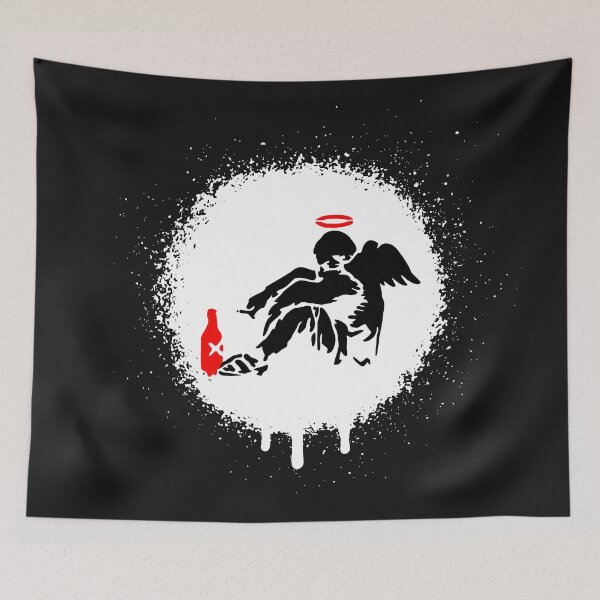 Item preview, Fallen Angel Banksy Stencil Spray Paint Art designed and sold by WE-ARE-BANKSY.