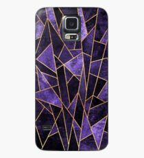 Zerschmetterter Amethyst Hülle & Klebefolie für Samsung Galaxy