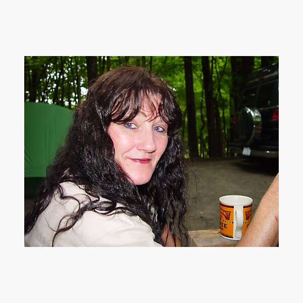 Camping Girl From Texas Photographic Print