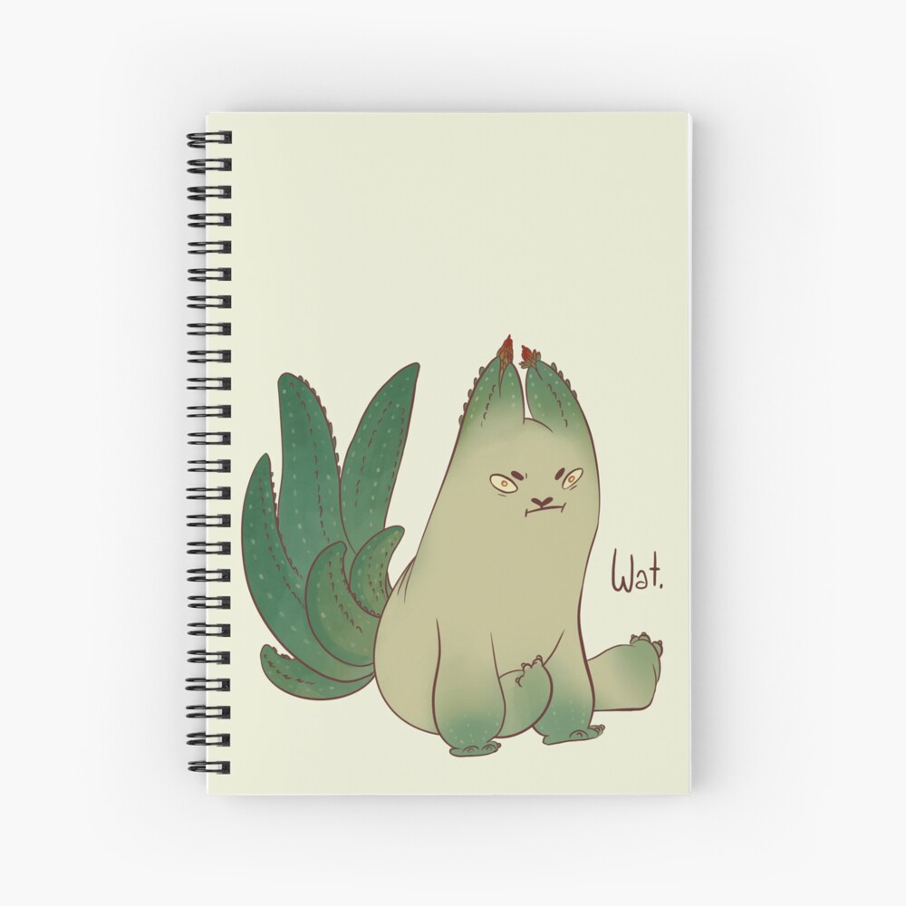 Aloe cat Spiral Notebook