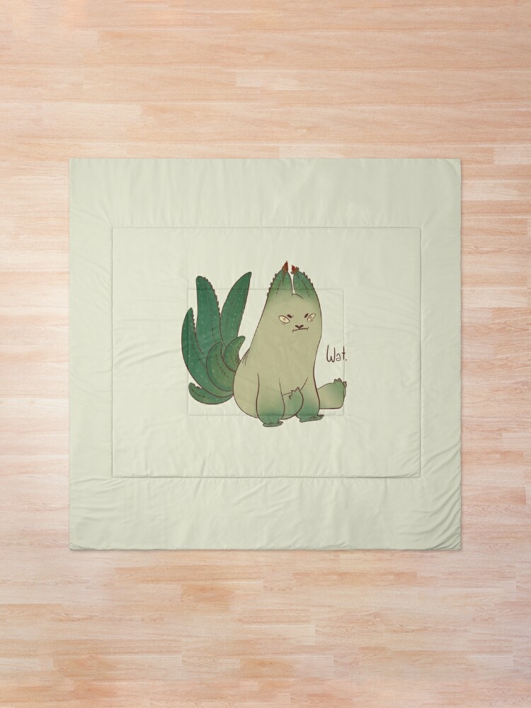 Alternate view of Aloe cat Comforter