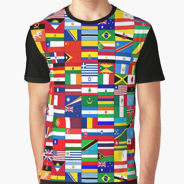 World Flags T-Shirts for Sale | Redbubble