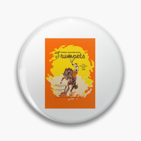 Item preview, Ok State Trumpet Sticker 1  designed and sold by CarineCerny.