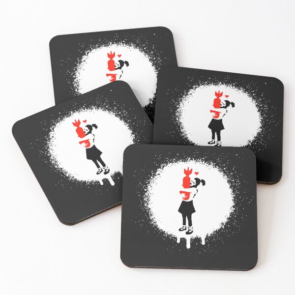 Item preview, Bomb Hugger Banksy Stencil Spray Paint Art designed and sold by WE-ARE-BANKSY.