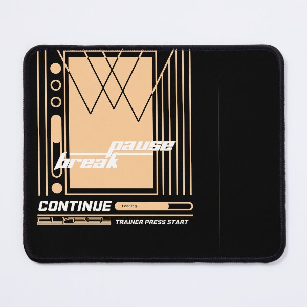 Item preview, Press start Pause break retro gaming console designed and sold by TheImperfecto.