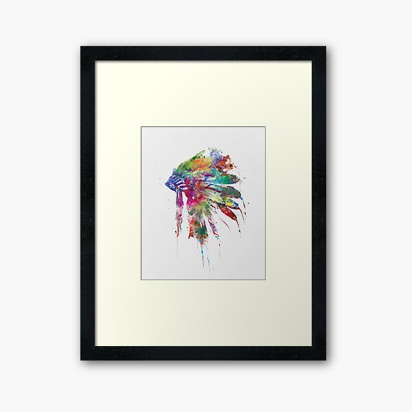 Headdress Framed Art Print