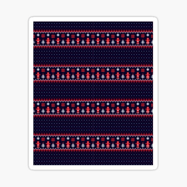 Artikel-Vorschau von Weihnachtsstrickmuster, Winterurlaub-Strickmuster mit Weihnachtsbaum. Weihnachten und Neujahr Nahtloses Strickmuster-Design, designt und verkauft von Hussain Shirts.