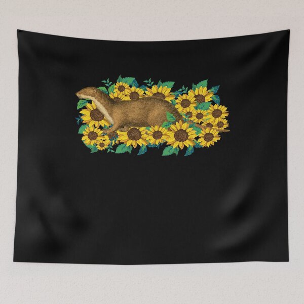 Item preview, otter sunflower Vintage sea otter designed and sold by Ibu83.