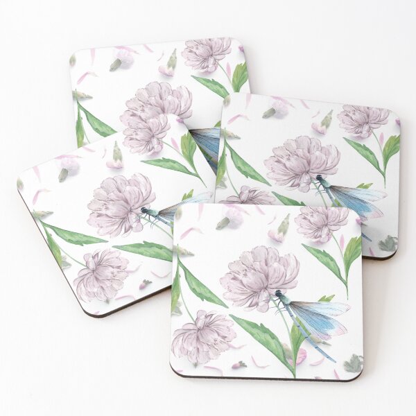 Item preview, Dragonfly and Flower designed and sold by tomorrowsart.
