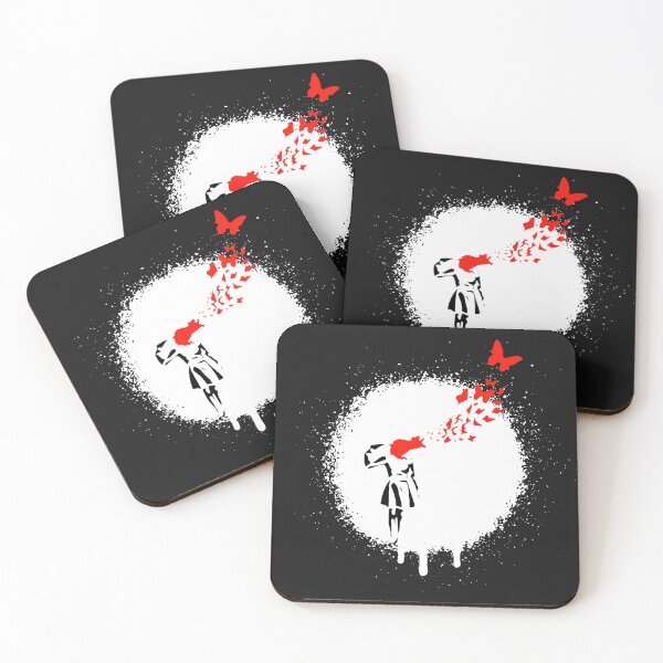 Item preview, Butterfly Girl | Banksy Stencil Street Art Spray Paint  designed and sold by WE-ARE-BANKSY.