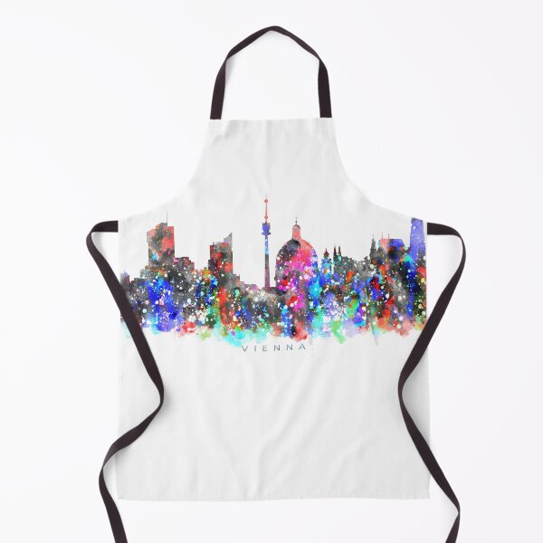Artikelvorschau, Vienna, Austria Skyline Watercolor Painting entworfen und verkauft von InkistPrints.