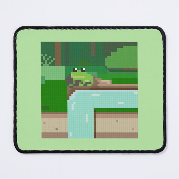 Item preview, Pixel Art Style Frog by a River designed and sold by StarEyedUnicorn.