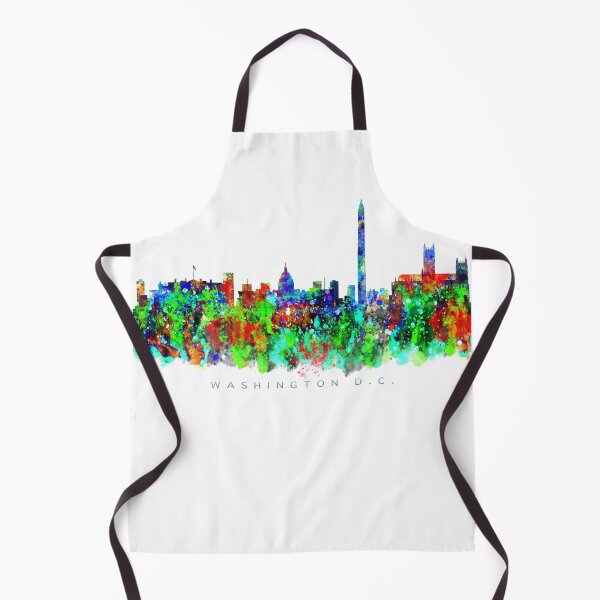 Item preview, Washington DC Skyline Watercolor Painting designed and sold by InkistPrints.