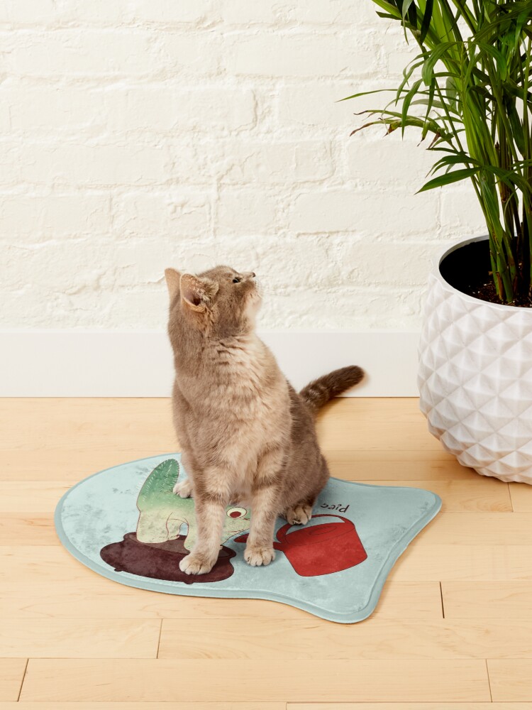 Alternate view of Cactus cat water is life Pet Mat