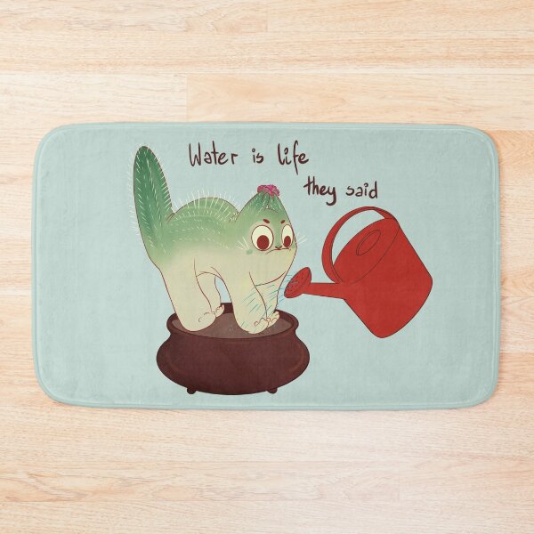 Item preview, Cactus cat water is life  designed and sold by Lipkoshop.