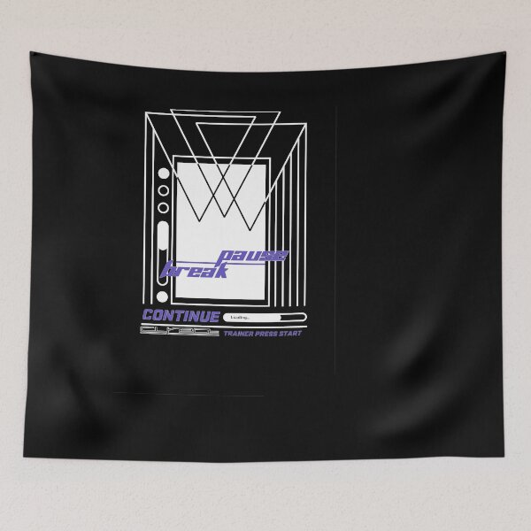 Item preview, Press start Pause break retro gaming console  designed and sold by TheImperfecto.