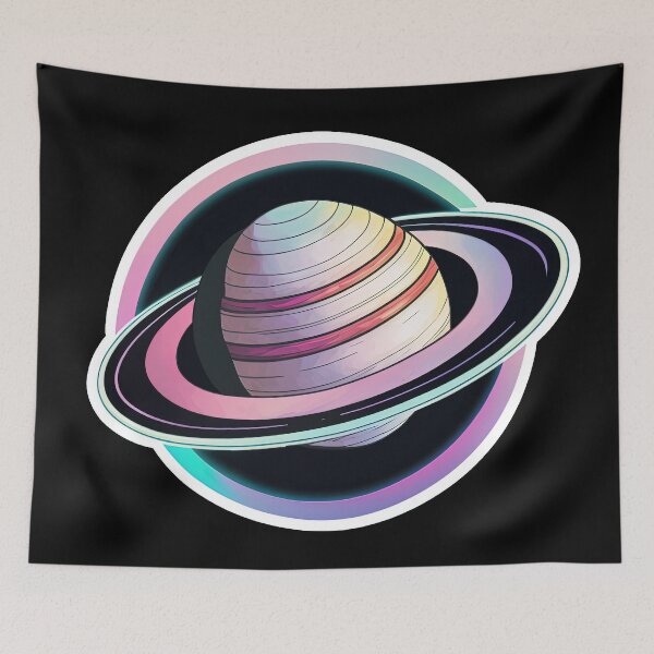Item preview, Saturn in Pink designed and sold by KLOIK.