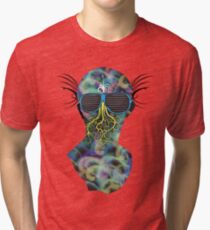 Colorful Alien Tri-blend T-Shirt