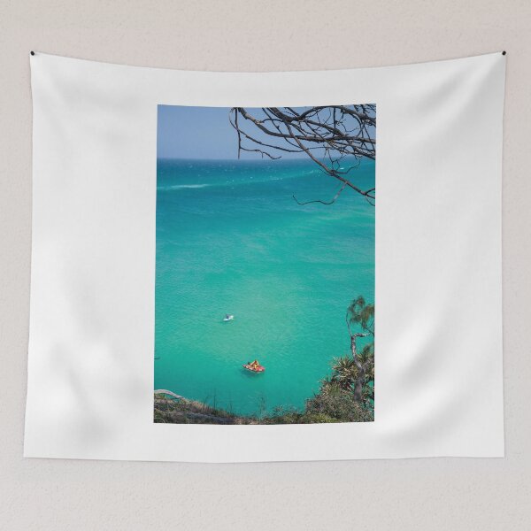 Item preview, Stradbroke island ocean paddle board lifesavers background view from hill top designed and sold by Nupu.