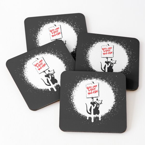 Item preview, Get Out Rat | Banksy Stencil Spray Paint Art designed and sold by WE-ARE-BANKSY.