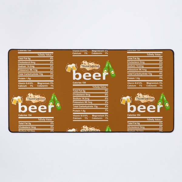 Item preview, Funny Beer Nutrition Facts | Funny Turkey Nutrition Facts Thanksgiving Matching | gifts for thanksgiving lovers designed and sold by ThanksVibe.