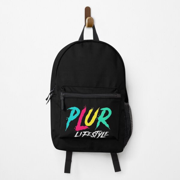 Aperçu de l'œuvre PLUR Lifestyle - Peace Love Unity Respect EDM Rave Festival créée et vendue par mBshirts.