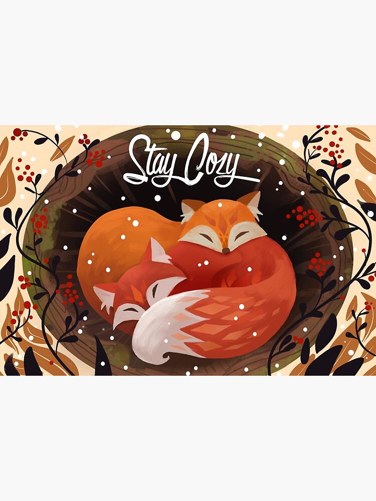 Thumbnail 2 of 2, Postcard, Stay Cozy designed and sold by Julia Blattman.