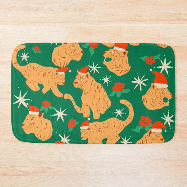Item preview, Cute Tiger Christmas hat patterns  designed and sold by Thalia Roman.