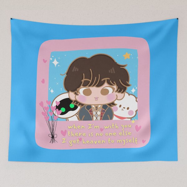 Item preview, Cute BTS Jin The Astronaut Superdeformed Jinnie Kim SeokJin with Wootteo and BT21 RJ designed and sold by jmicasa.