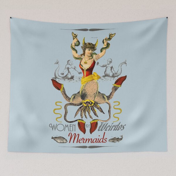 Item preview, Women are wonderful weirdos Mermaids designed and sold by mariam-h.