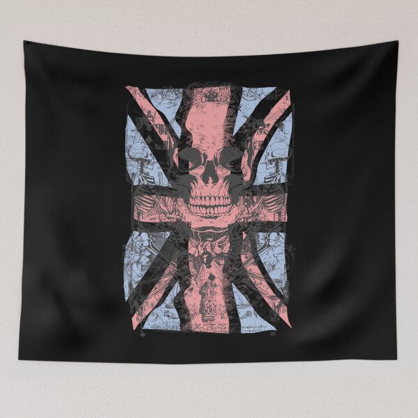 Aperçu de l'œuvre uk crâne drapeau britannique jacob zelazny transparent créée et vendue par jomewalneym.