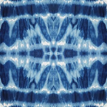 Artwork thumbnail, Tie-Dye Blues Twos by Nina May Designs