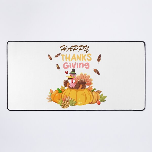 Item preview, Happy thanksgiving turkey and pumpkins designed and sold by SeniorPrint99.