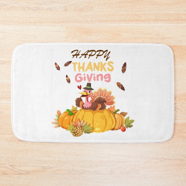 Item preview, Happy thanksgiving turkey and pumpkins designed and sold by SeniorPrint99.