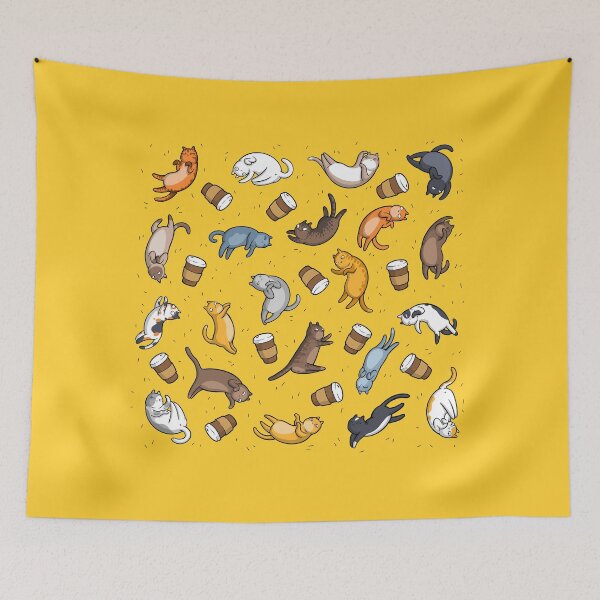 Item preview, Cats and coffee designed and sold by ComicadaArt.