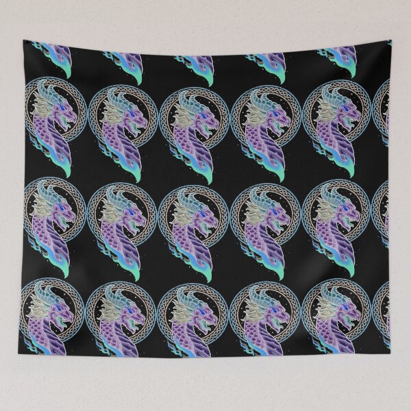 Item preview, BLUE EYED DRAGON HEAD LOOKING RIGHT designed and sold by sailorsam1805.