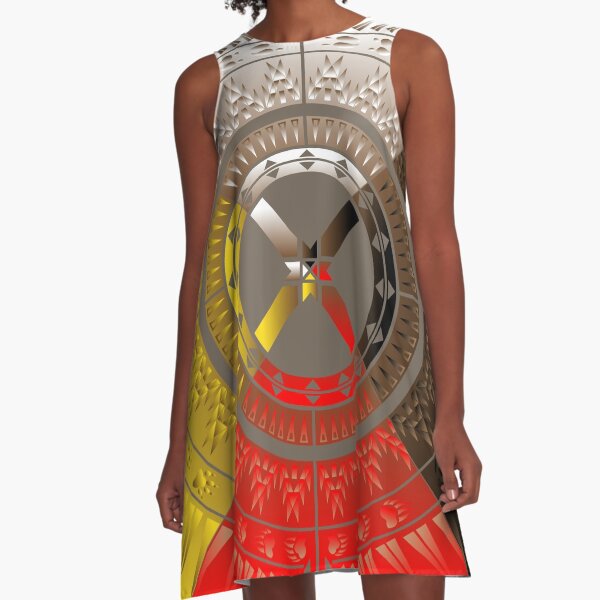 The Four Directions A-Line Dress