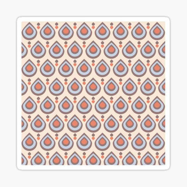 Drops Retro Blue Sticker