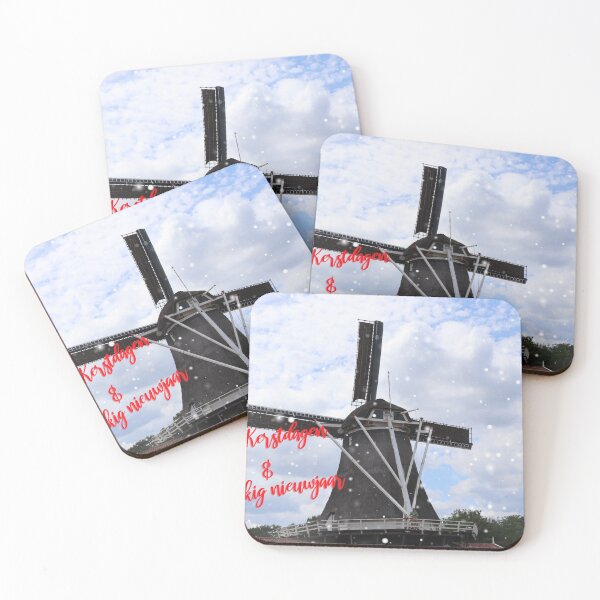 Item preview, Molen - Fijne Kerstdagen & Gelukkig nieuwjaar designed and sold by AnimaliaArt.